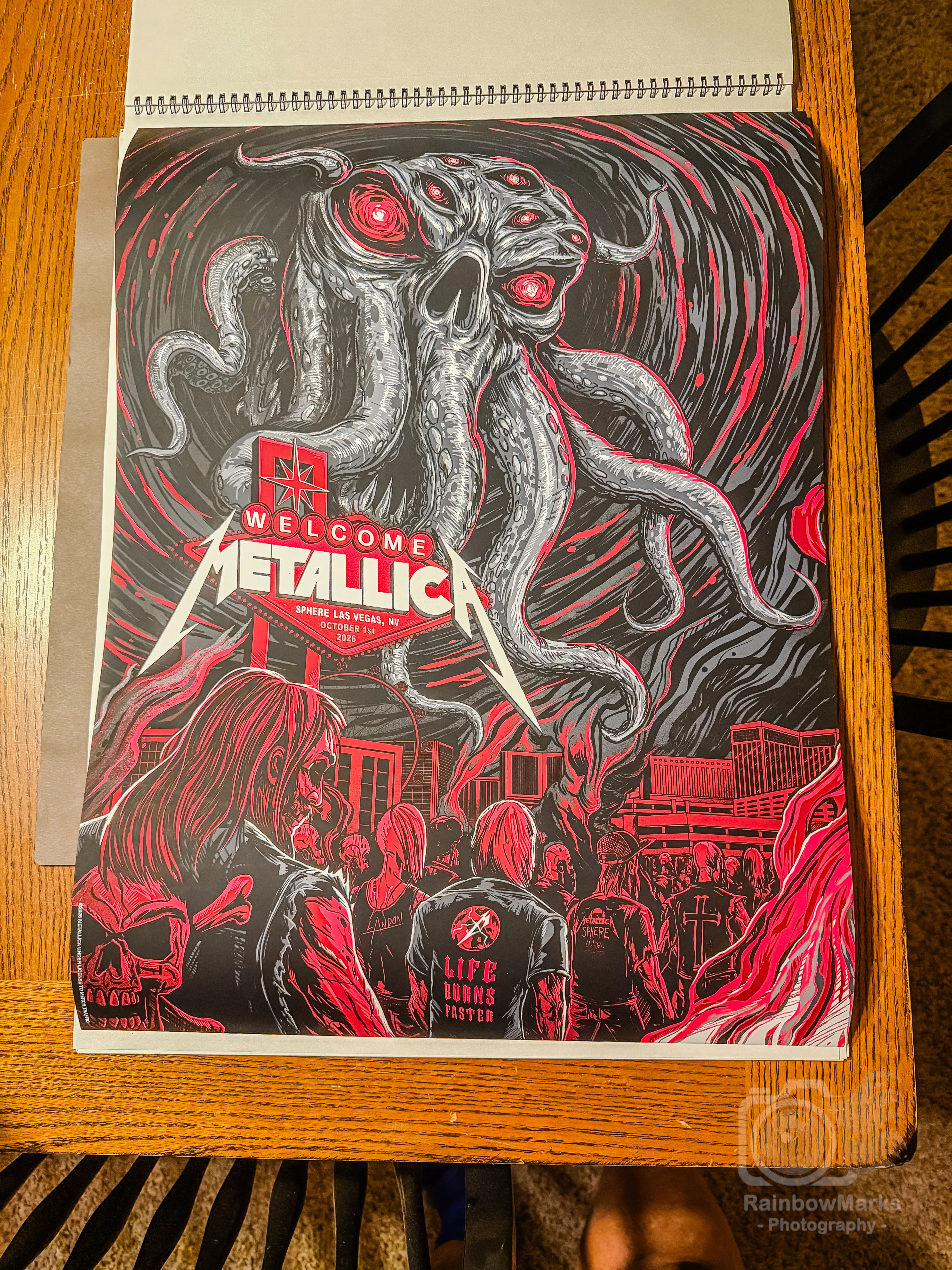 The October 1st Sphere show poster