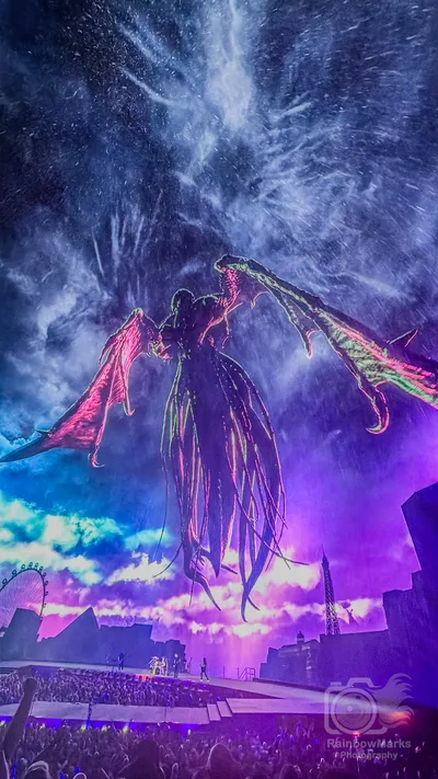Ktulu takes flight above the Las Vegas skyline