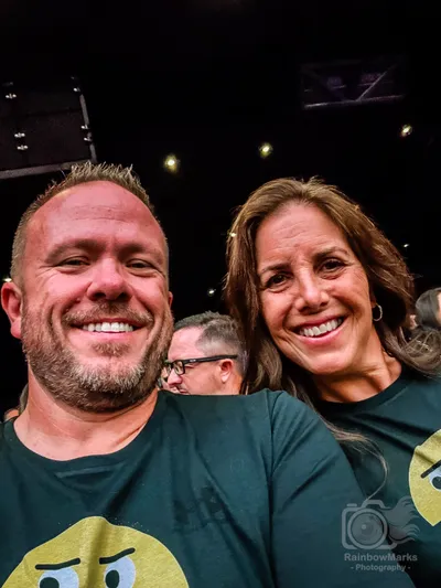 Natalie and me at our seats before the show
